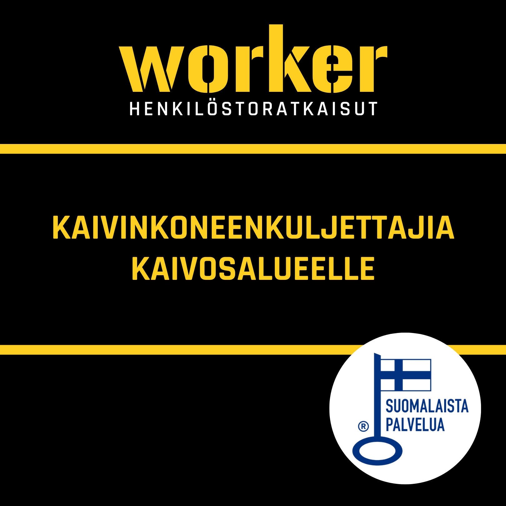 KAIVINKONEENKULJETTAJIA KAIVOSALUEELLE